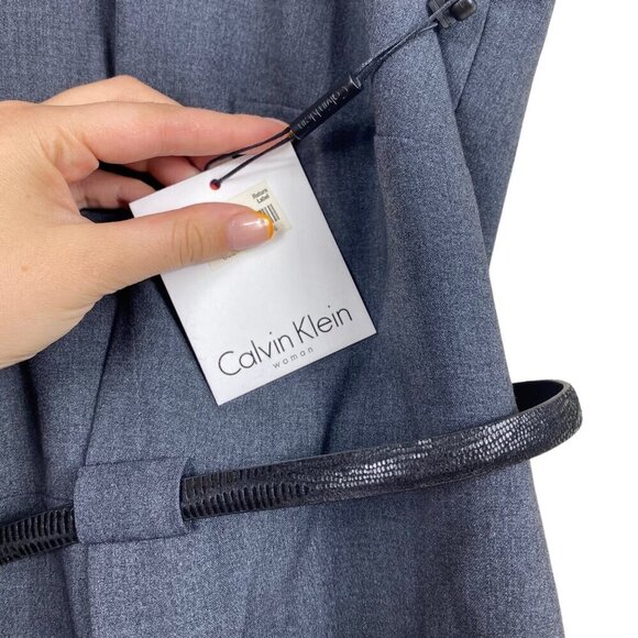Calvin Klein Grey Work Dress With Belt Size 18W NWT - Picture 7 of 14